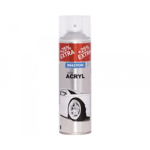 Spraypaint AutoACRYL GlossyBlack 500ml univerzální...