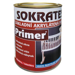 SOKRATES Primer barva na dřevo-alkyd 0100 BÍLÁ 0,8...