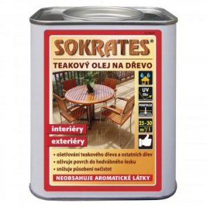 SOKRATES Teakový olej na dřevo 2 lt