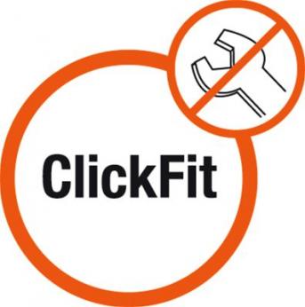 Úprava z režimu foukání na vysávání nebo naopak je rychlá a snadná díky unikátnímu systému upevnění ClickFit bez použití nářadí.