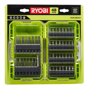 Ryobi RAK48SSD Sada bitů s magnetickým nástavcem, 48ks