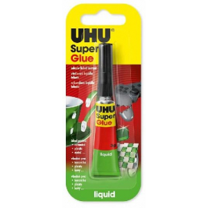 UHU Super Glue 3 g Vysoce kvalitní tekuté kyanoakrylátové...