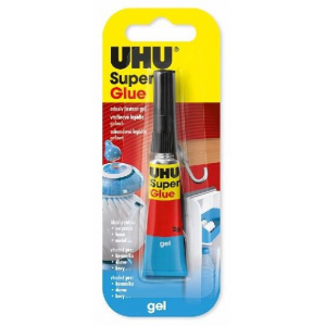 UHU Super Glue Gel 2 g Gelové vteřinové lepidlo nestéká...
