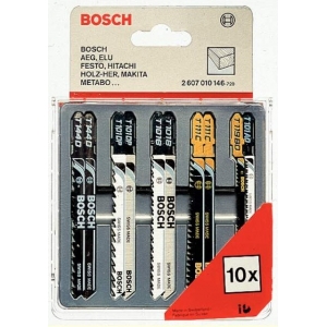 Bosch 2607010146 10dílná sada pilových listů na dřevo,plast