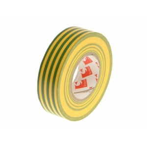 Páska izolační z PVC 19mm zelená/žlutá