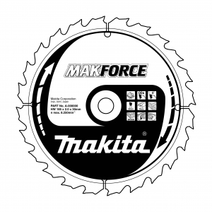 Makita B-08159 pilový kotouč 165x20mm 10T=old B-02917