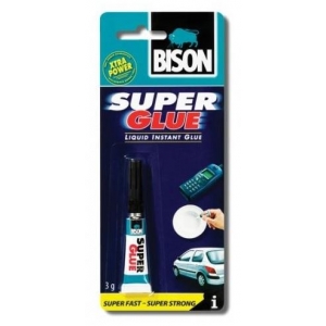Bison Super Glue 3ml Velmi univerzální kvalitní tekuté...