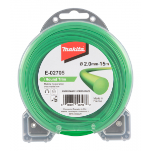 Makita E-02705 struna nylonová 2,0mm, 15m, zelená,...