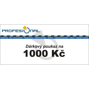 Dárkový poukaz naradiprofesional.cz v hodnotě 1000...