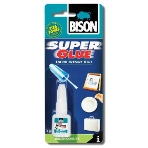 Bison Super Glue with brush 5ml - Sekundové lepidlo...