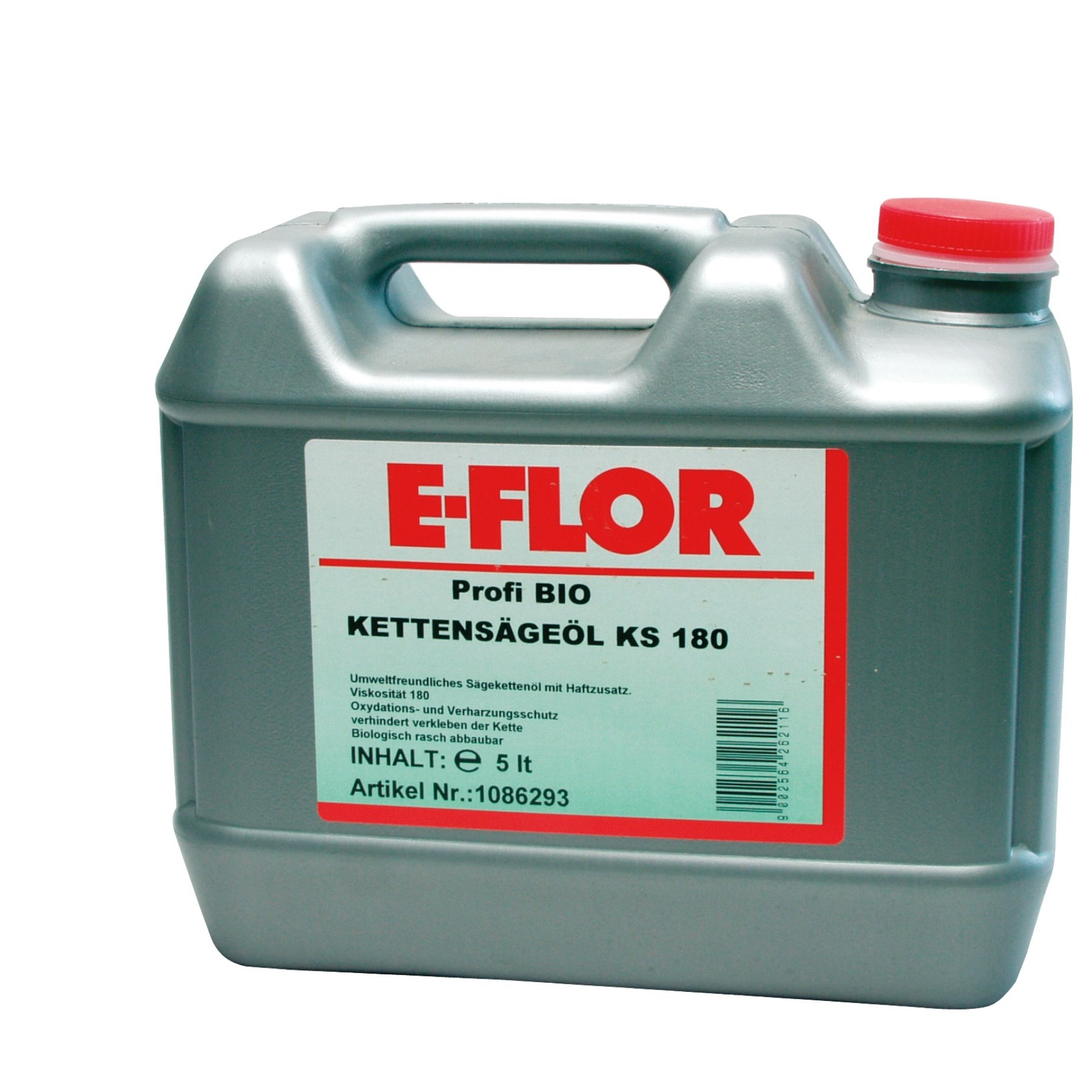 E-FLOR Bio-olej na řetězové pily KS180 5 l, ochrana proti oxidaci