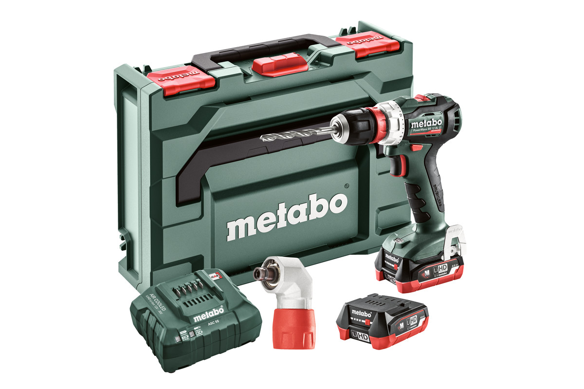 METABO PowerMaxx BS 12 BL Q 2x4.0Ah Aku vrtací šroubovák + kufr a sklíčidlo
