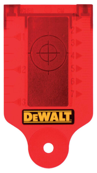DeWalt DE0730 Zaměřovací karta pro ČERVENÉ lasery