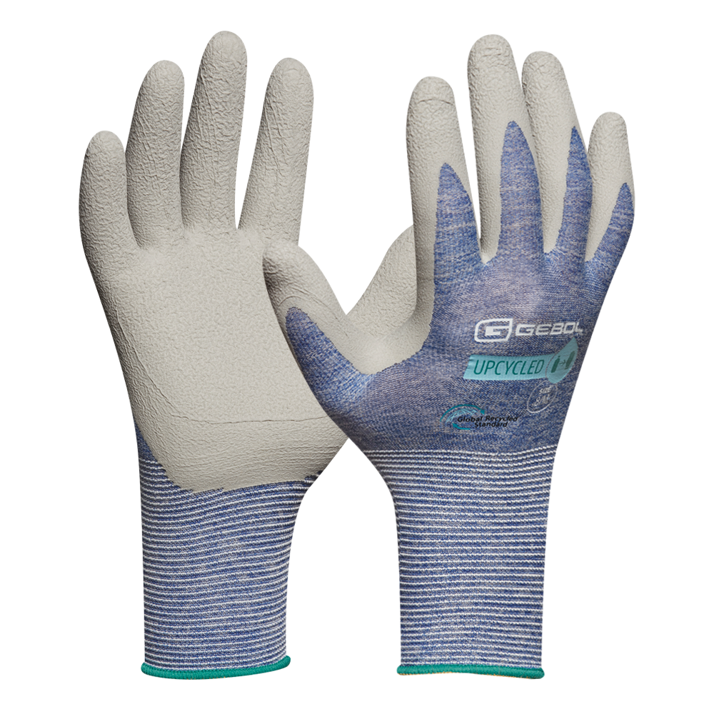 GEBOL 740003_08 Pracovní rukavice vel.8 Upcycled Sensitive modré