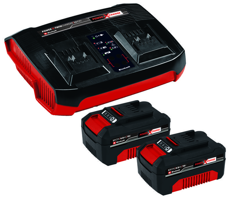 Einhell 2x 4,0Ah & Twincharger Starter-Kit