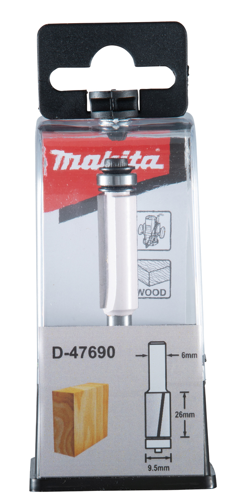 Makita D-47690 Drážkovací fréza 2 břit stopka 6 mm,9,5x26x67 mm