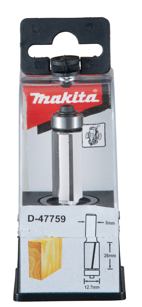 Makita D-47759 Drážkovací fréza 3 břit stopka 8 mm,12,7x26x69 mm