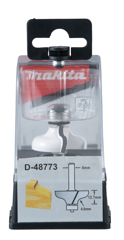 Makita D-48773 Profilová fréza s ložiskem stopka 8 mm,31,8x12,7x56 mm