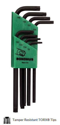 Bondhus 32434 sada L-klíčů/torx LTX 8 dlouhé Tamper