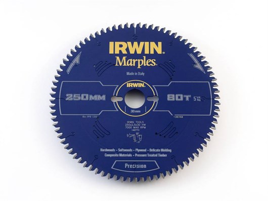 IRWIN kotouč na dřevo 250x80Tx30 Marples 1897458