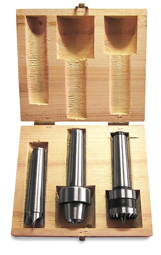 Holzstar® Sada unašečů, 3 díly - pro soustruhy na dřevo DB