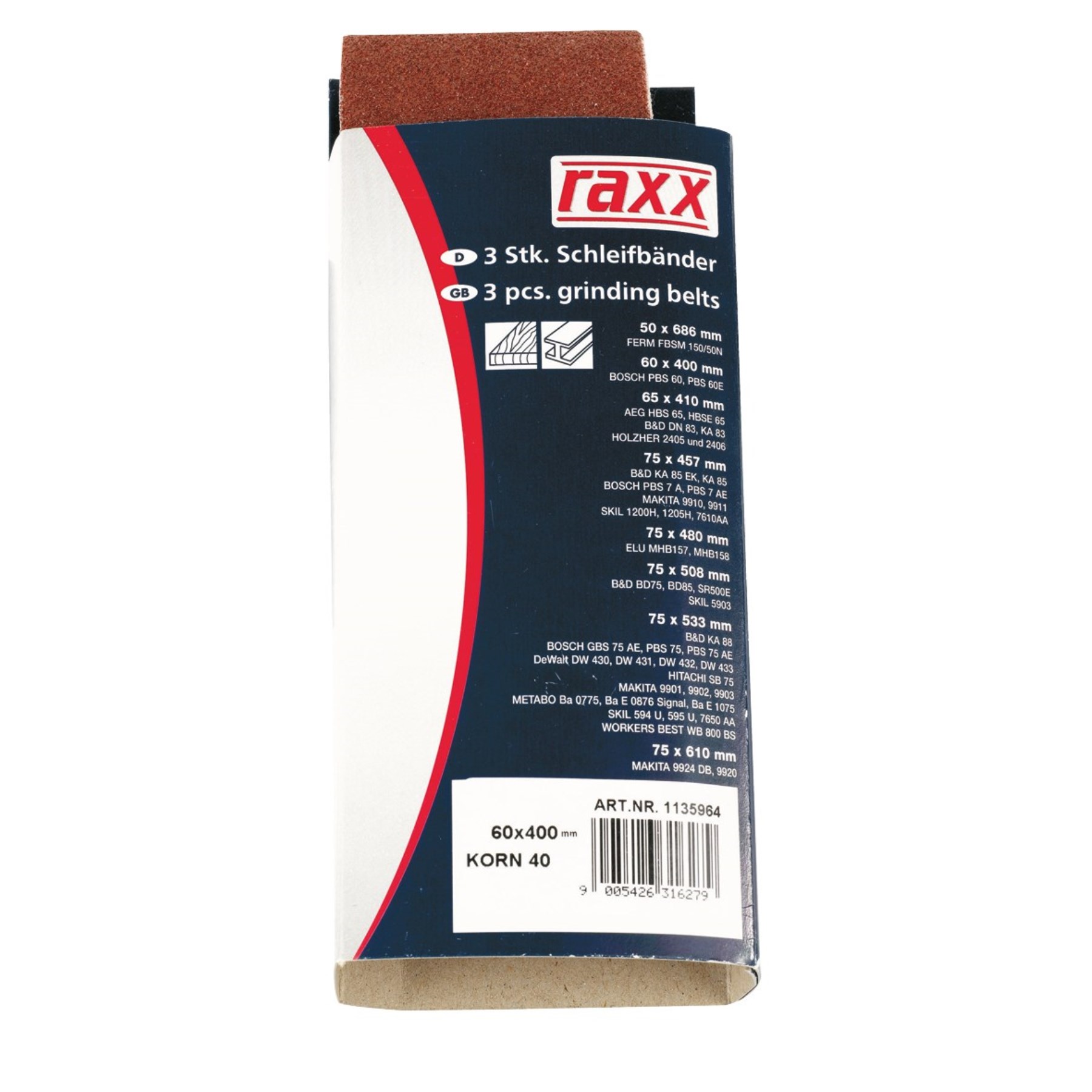 RAXX 1279686 brusné pásy 13x455mm K80 [ 365982 ]