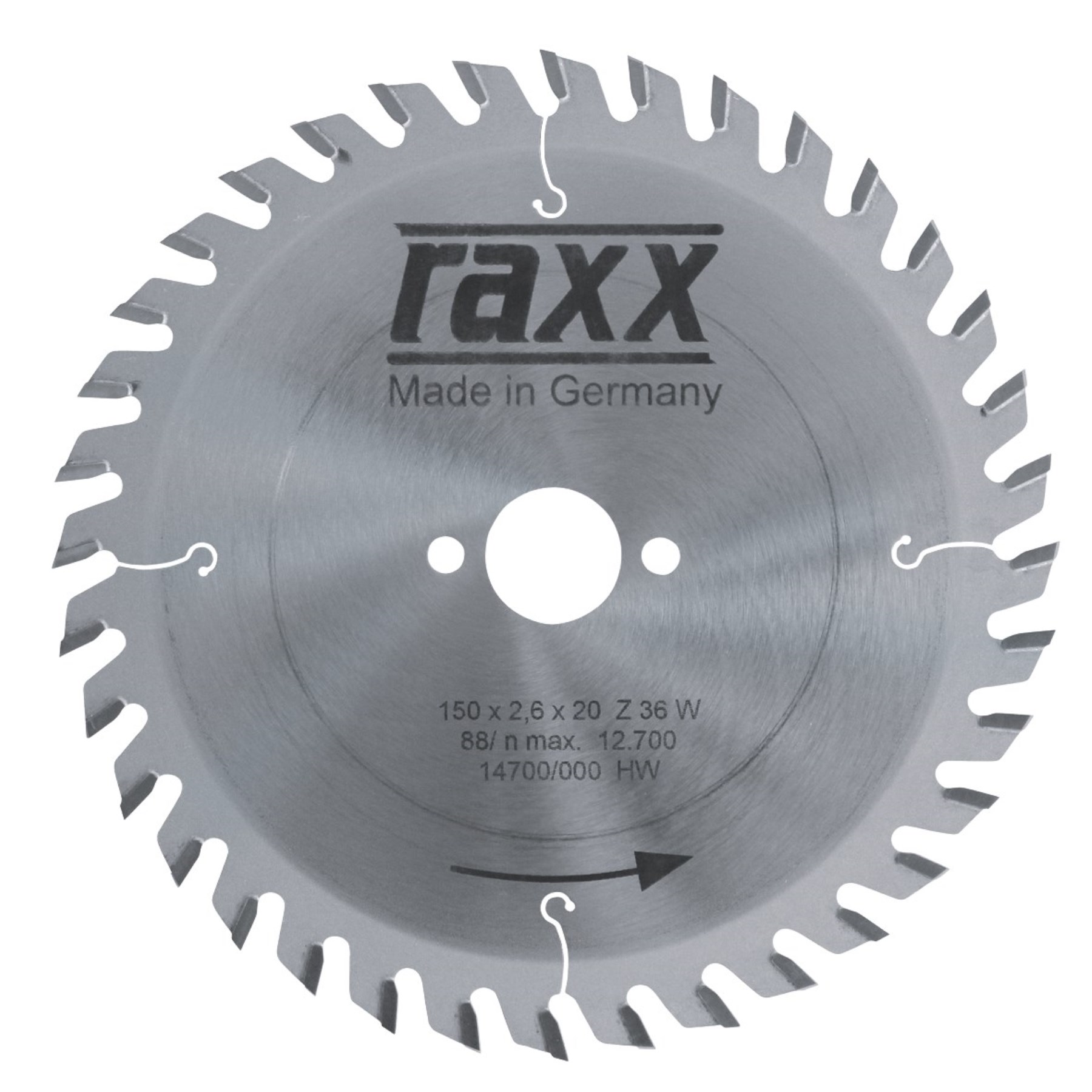 RAXX 1205019 kotouč k ruční okružní pile HM 150x2,6x20 [ 33150200360060400 ]