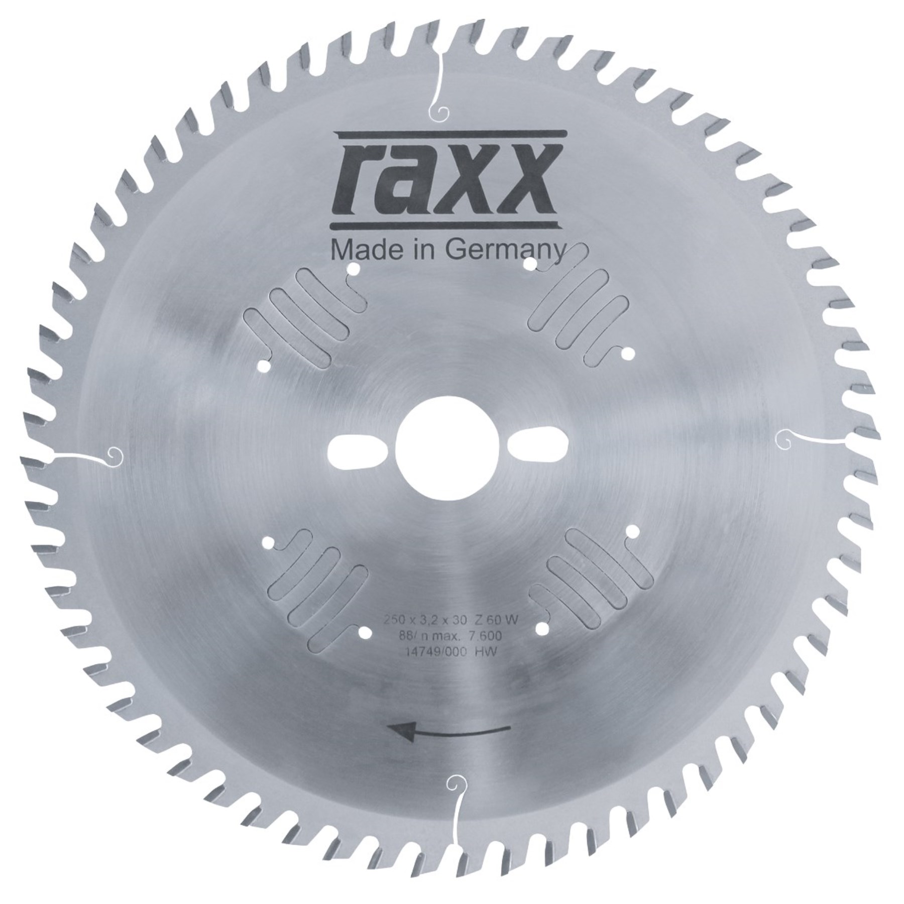 RAXX 1205068 kotouč k okružní pile HM 250x3,2x30 [ 55250300600060400 ]