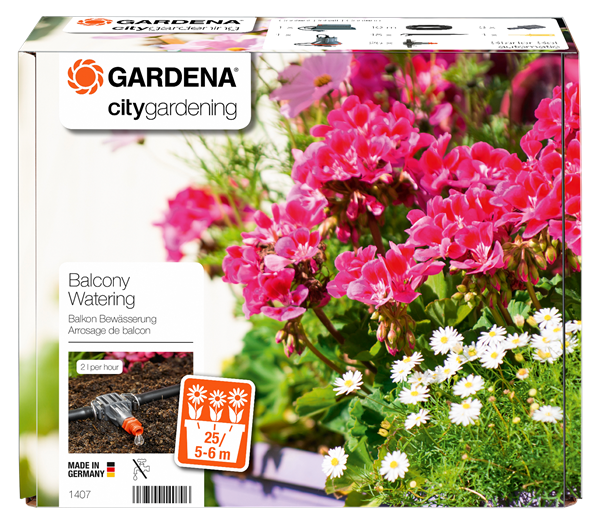 Gardena 1407-20 automatické zavlažování pro 5-6 m květinových truhlíků