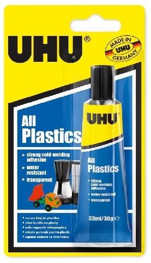 UHU All Plastics 33 ml Univerzální lepidlo pro studené svařování slepitelných plastů