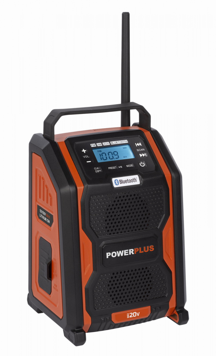POWERPLUS POWDP8060 Aku rádio 20V + 220V (bez AKU)