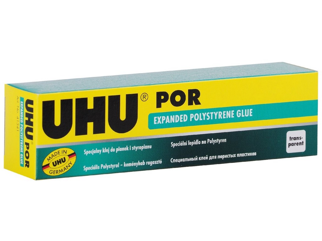 UHU por / 40g box, lepidlo na tvrdé pěny (polystyren)