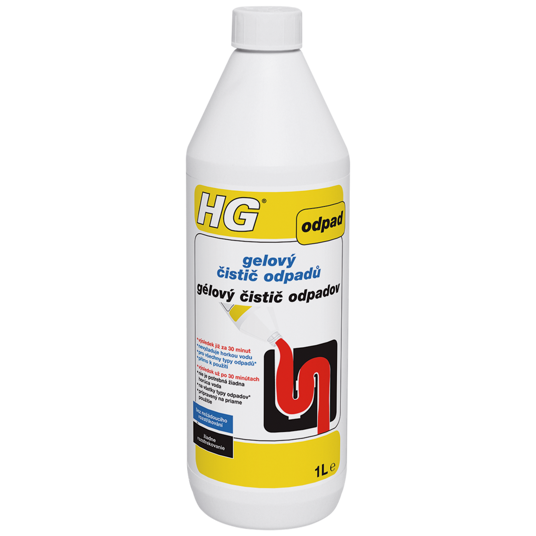 HG gelový čistič odpadů 1 l