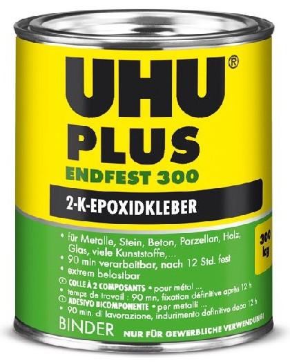 UHU PLUS endfest 300 915 g pryskyřice Vysokopevnostní dvousložkové epoxidové lepidlo