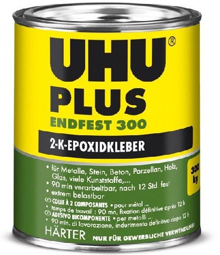 UHU PLUS endfest 300 740 g tvrdidlo Vysokopevnostní dvousložkové epoxidové lepidlo