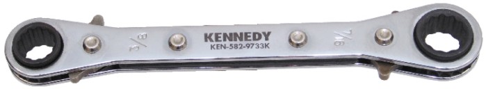 KENNEDY Klíč očkový ráčnový s páčkou Cr-V 6x7mm