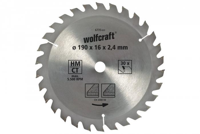Wolfcraft 6730000 1 plát kotoučové pily	130x2,4x16mm