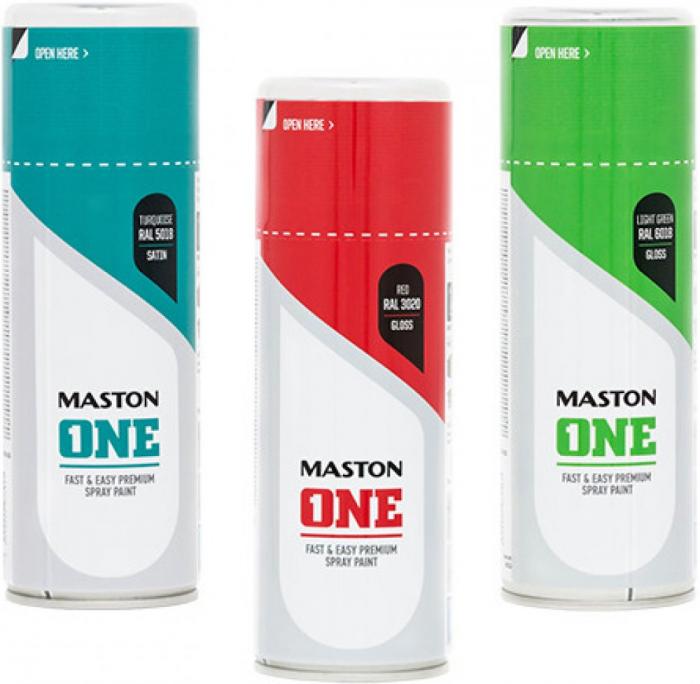 Maston Spraypaint ONE - Satin Yellow RAL1028 400ml vysoce kvalitní univerzální barevný sprej