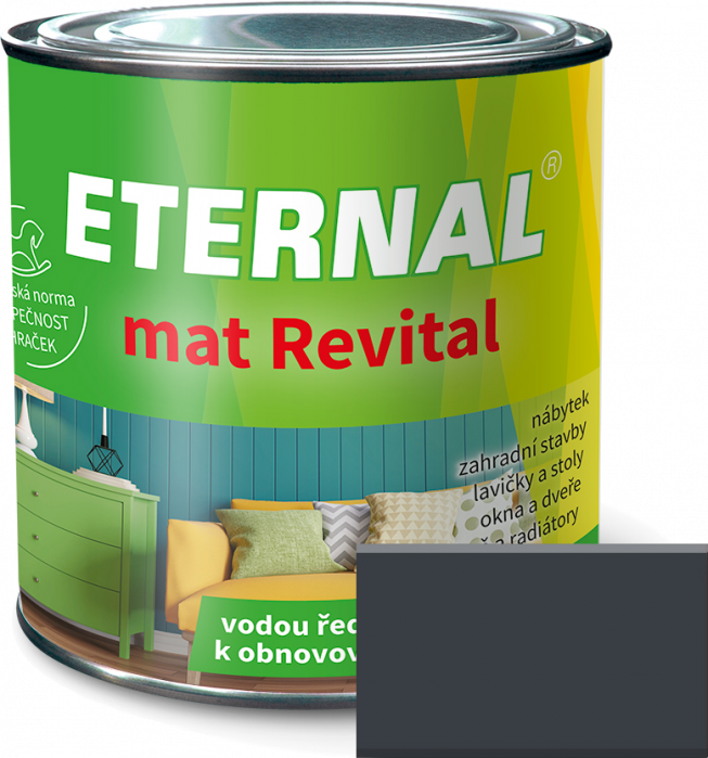 AUSTIS ETERNAL mat Revital 0,35 kg antracit RAL 7016
