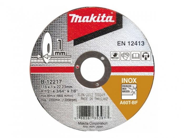 Makita B-64587 řezný kotouč 115x1,2x22 nerez