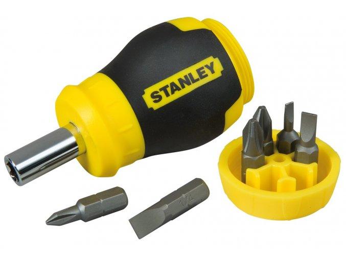 Stanley 0-66-357 Vícebitový šroubovák, krátký + 6 bitů