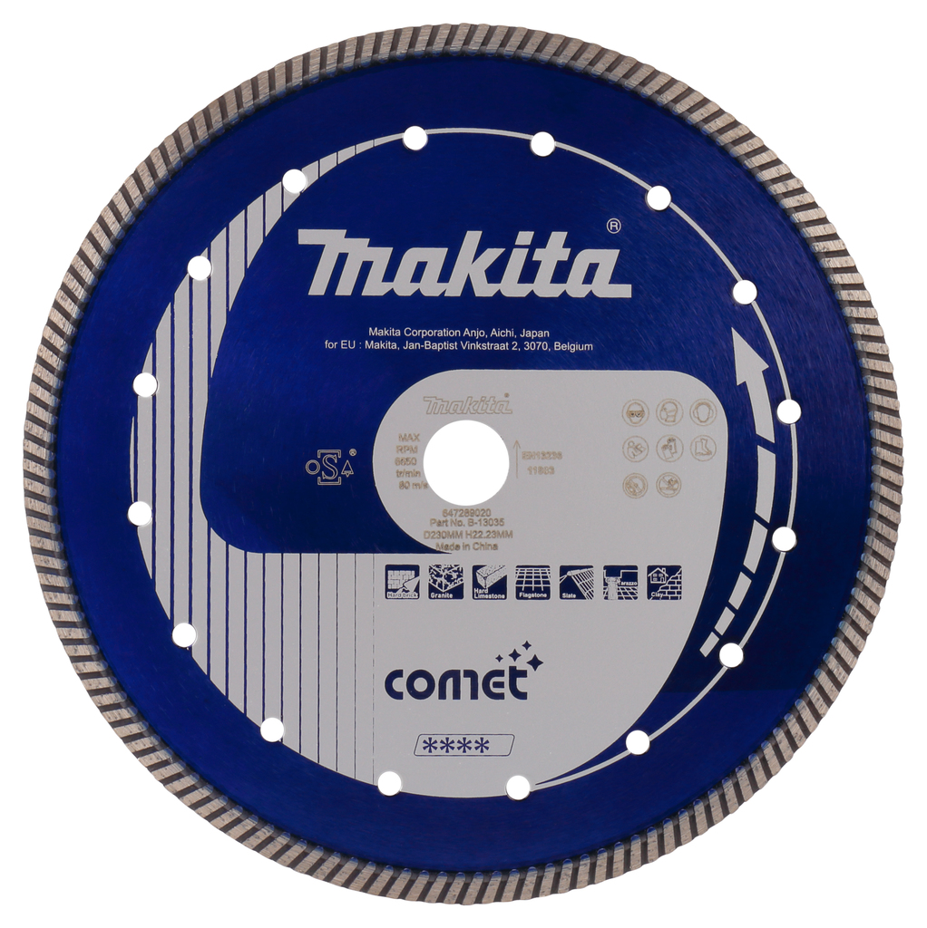 Makita B-13035 diamantový kotouč Comet Turbo 230/22,23mm