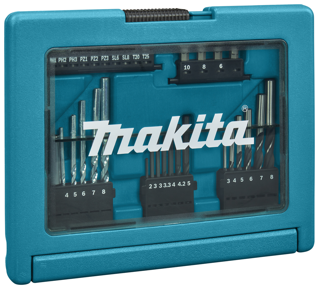 Makita B-49389 sada bitů a vrtáků 33 ks v plastovém kufru