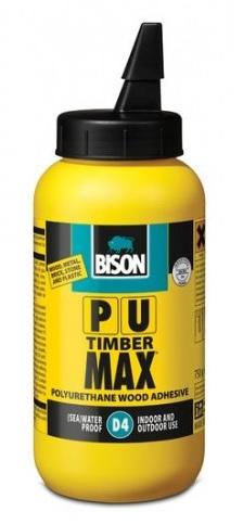 Bison PU Max D4 750ml - Vysokopevnostní polyuretanové lepidlo na dřevo D4