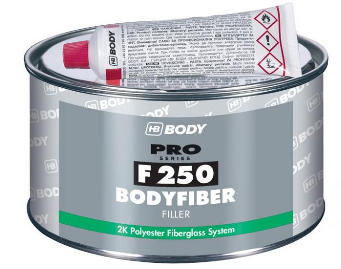 HB Body Fiber 250 tmel se skelným vláknem 750g