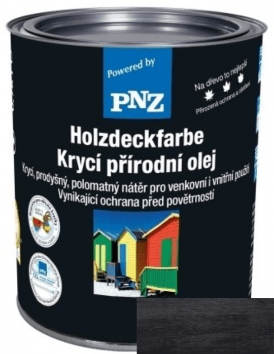 PNZ Krycí přírodní olej schwarzgrau / černošedá 2,5 l