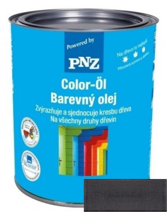PNZ Barevný olej graphitschwarz / grafitová černá 0,75 l