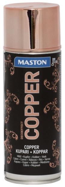Maston BARVA VE SPREJI - MĚĎ Spraypaint Decoeffect Copper dekorační vysoce lesklá barva 400ml