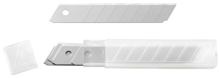 TONA EXPERT E020304 Náhradní čepel 18 mm pro nůž s odlamovacím ostřím (10 ks v plastové krabičce)