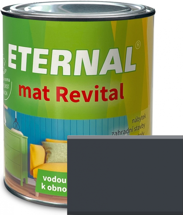 AUSTIS ETERNAL mat Revital 0,7 kg antracit RAL 7016